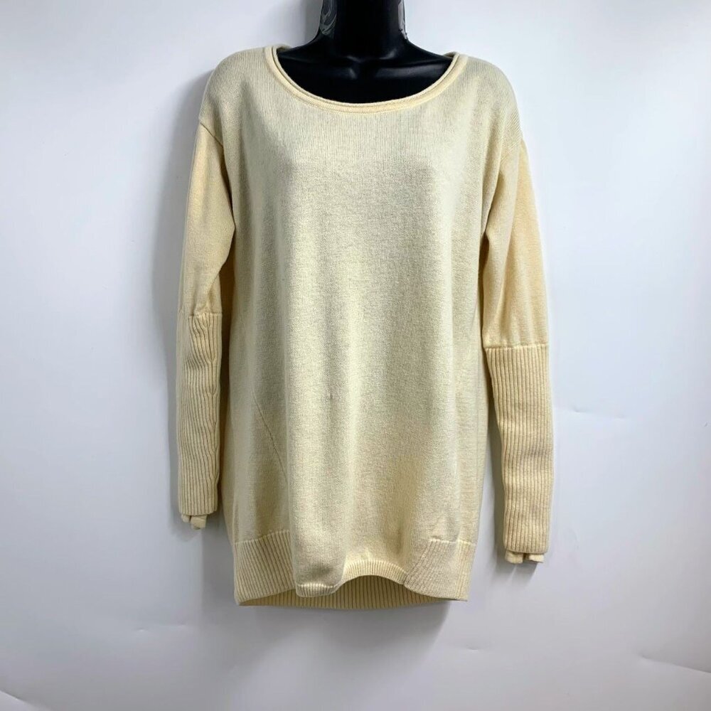 Athleta Women's Merino Nopa Long Sleeve Round Neck Tight Knit Sweater Size M